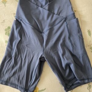 Aerie Women's Slate Blue Bike Shorts